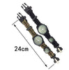 Whistle Watch Fire Starter Compass Paracord