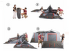 12 Person 3 Room l-Shaped Instant Cabin Tent
