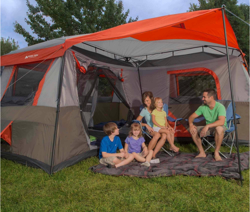 instant tent 12 person 12 Person 3 Room l-Shaped Instant Cabin Tent – frog-voyage