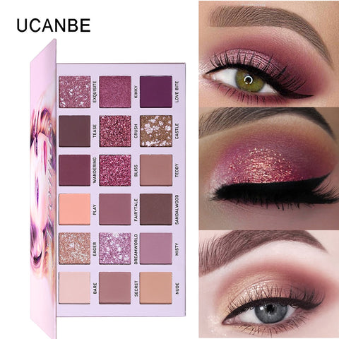 UCANBE Brand New Nude Eyeshadow Palette 18 Colors